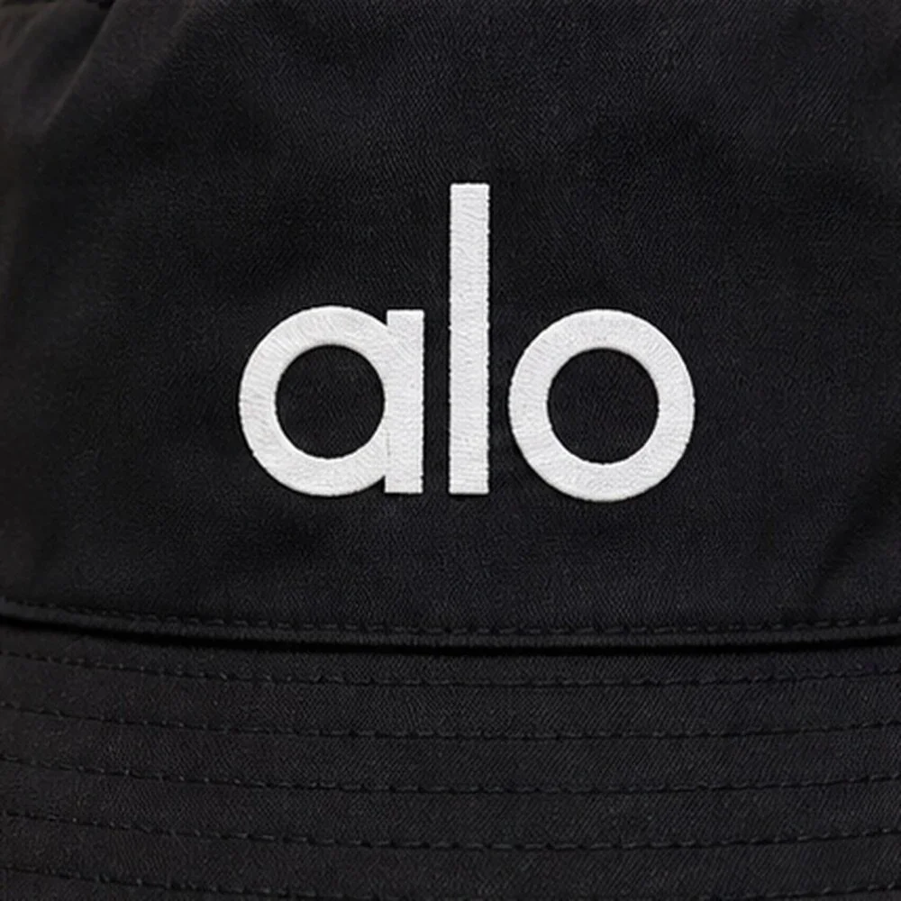 ALO Yoga Black Summer Bucket Hat Sporty
